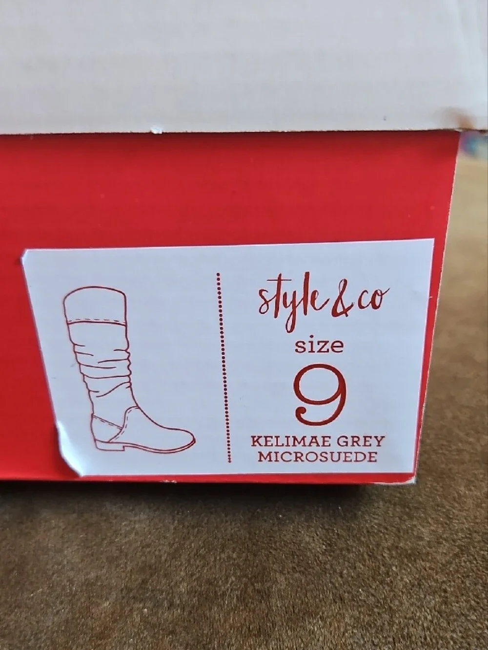 Style & Co. Women's Gray Slouch Over-the-Knee Boots